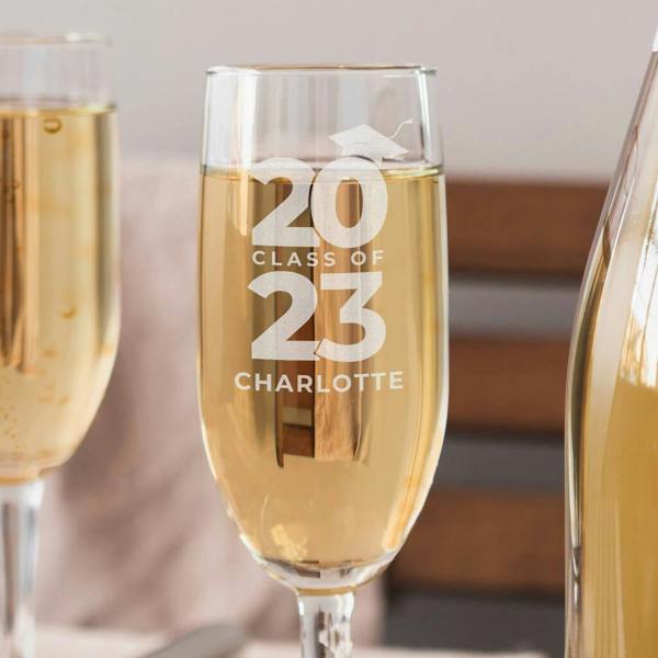 Personalised 'Class Of' Graduation Flute - alternative angle