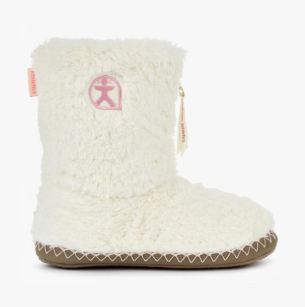 Bedroom Athletics MONROE Womens Faux Fur Boot Slippers Cream/Moonrock
