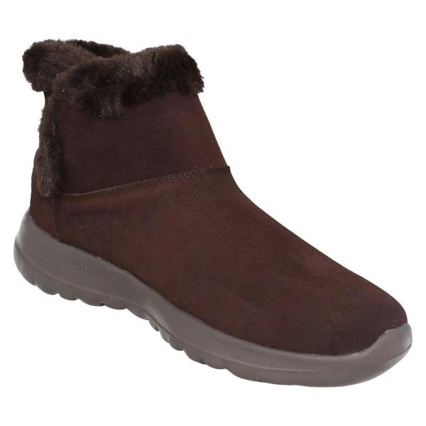 Skechers Ladies Skechers Go Joy Pull On Ankle Boots Bundle Up 15501
