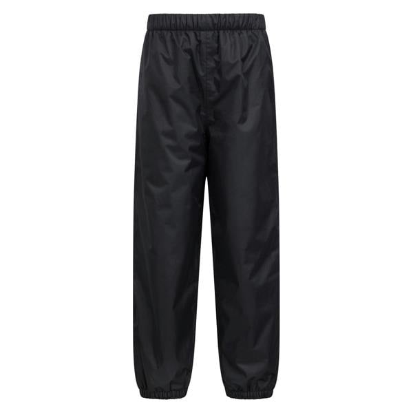 Mountain Warehouse Childrens/Kids Fleece Lined Waterproof Trousers - Black - 