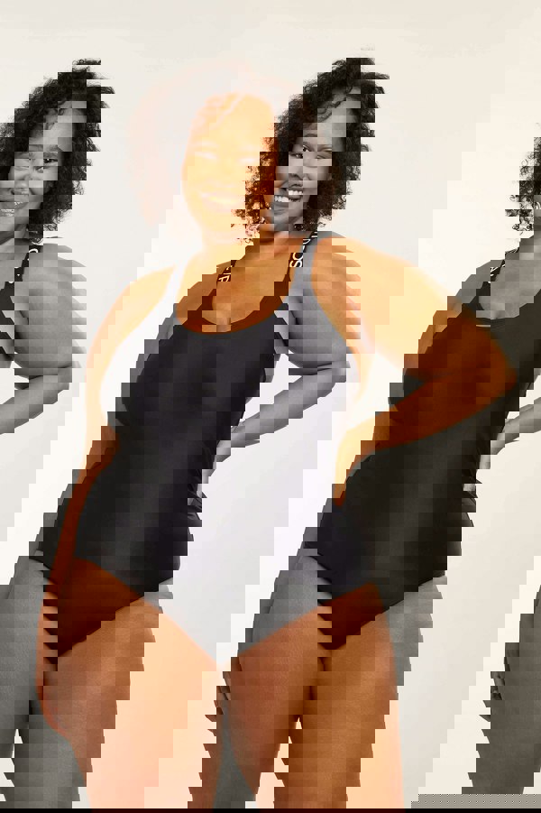 SOUL CAP Women's One-Piece Cross Back Swimsuit