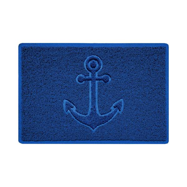 Nicoman "Anchors Away" Grey Spaghetti Door Mat