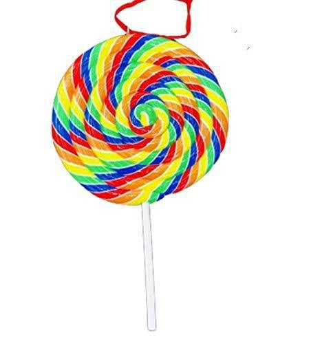 Lollipops Christmas Tree Hanging Decorations Set of 2 Ceramic Multicolour Baubles image 3