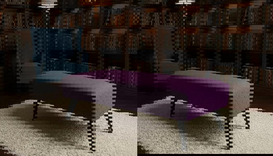 ISTOOLS Premium Stitched Footstool Bench & Coffee Table – Non-Storage