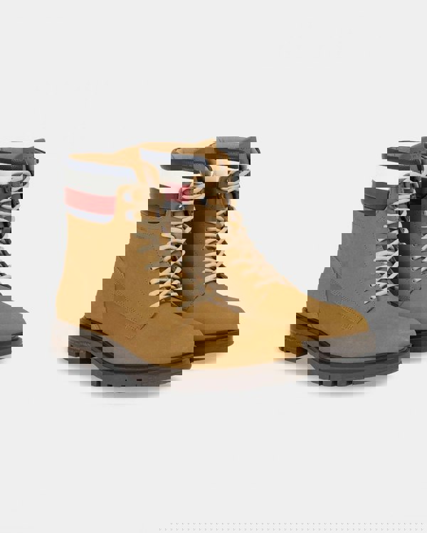 Tommy Hilfiger Corporate Hilfiger Mens Nubuck Boots - Desert Khaki