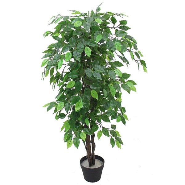 Leaf 120cm Artificial Ficus Tree / Plant - Large Bushy Shape