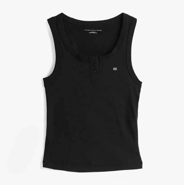 Tommy Hilfiger LOGO Racerback Pyjama Set Womens Black