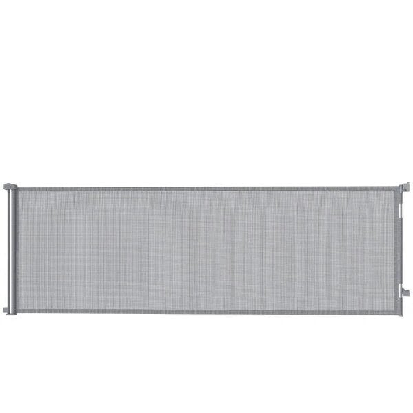 Retractable Dog Gate, Extends to 300 cm Wide & 104 cm Tall, Mesh Pet Gate Single Hand Operation, for Stairs Doorways