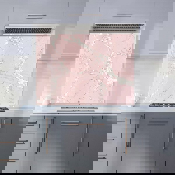 Warren Reed - Designer Baby Pink Quartz Effect Kitchen Splashback