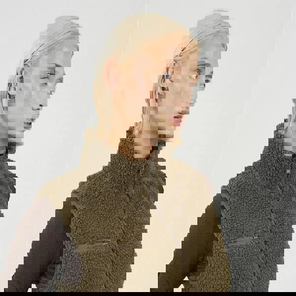 Brave Soul Taupe Zip Through Fleece Gilet - Taupe Image 4