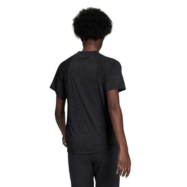 Adidas Womens/Ladies Winners Speckle Crew Neck Regular T-Shirt - Black Melange Melange - 