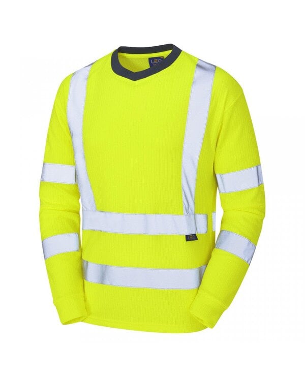 Leo Workwear Riverton EcoViz Long Sleeve T-Shirt