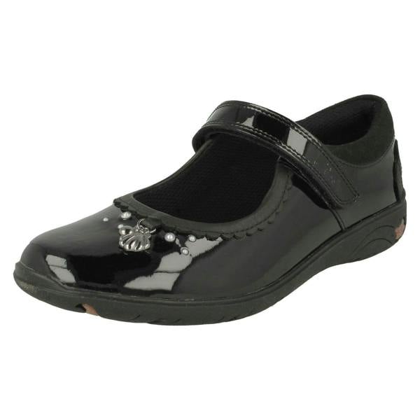 Clarks Girls Clarks Shell Detailed School Shoes Sea Shimmer K