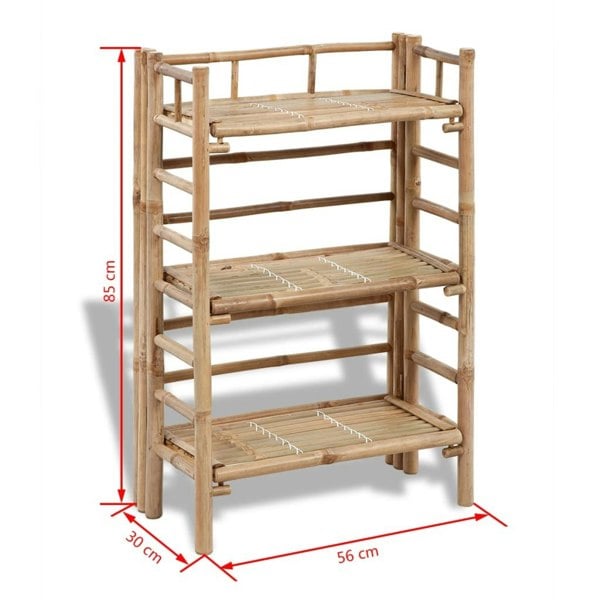 Berkfield 3-tier Bamboo Plant Rack
