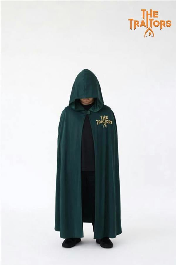 Vanilla Underground The Traitors Unisex Kids Green Hooded Cloak 1 Piece Costume