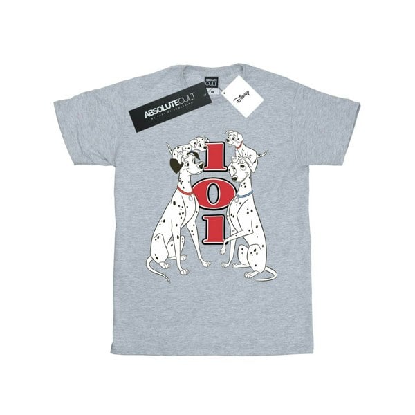 Disney Womens/Ladies 101 Dalmatians Family Cotton Boyfriend T-Shirt - Sports Grey