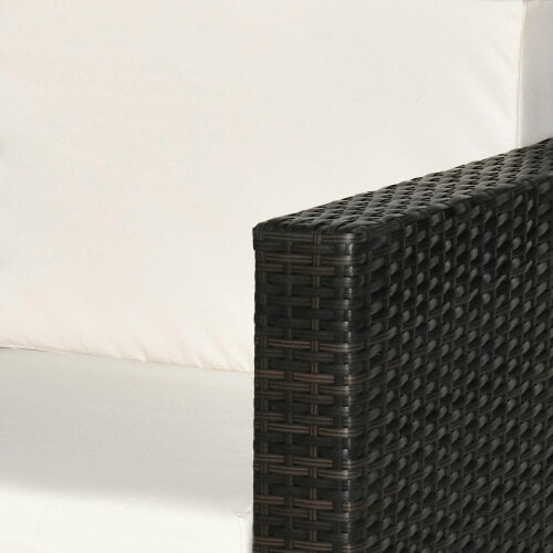 Wyld Haus Rado Brown Rattan Single Outdoor Armchair With Armrests