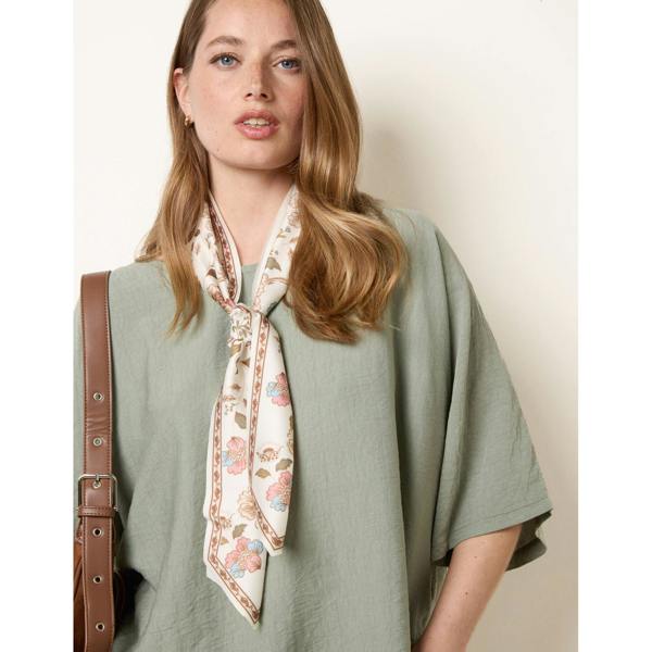 Blue Vanilla Scarf Viscose Top