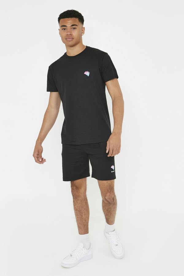 Smart Living Mens Love Island Lips T-Shirt - Black