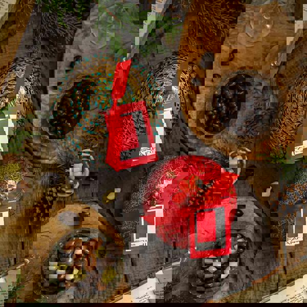 Large Handmade Bonbonnière filled with Dark Chocolate Coated Coffee Beans, Palm Oil Free, 260g