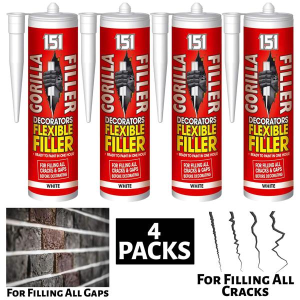 151 4X Gorilla Filler White 320ml