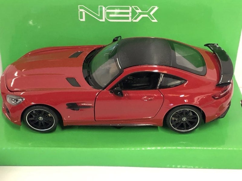 2017 mercedes amg gtr red 1:24 27 scale welly 24081r