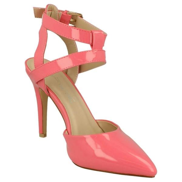 Anne Michelle Ladies Anne Michelle High Heel Ankle Strap Court Shoe