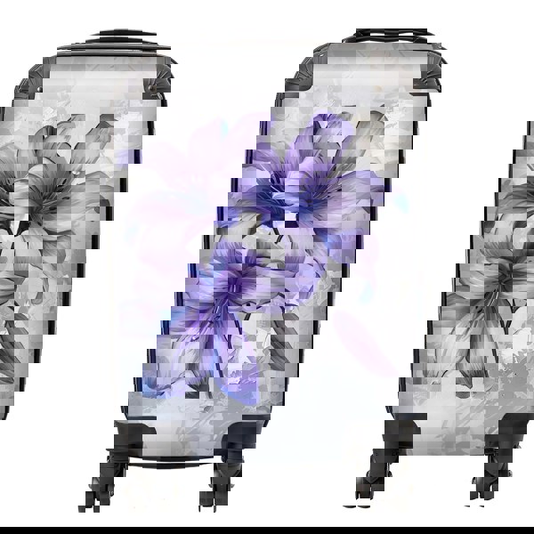 Warren Reed Purple Lilies Suitcase