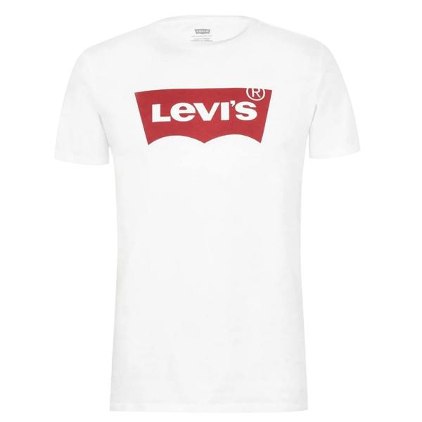 Levis Mens Batwing Logo T-Shirt - White/Red - 