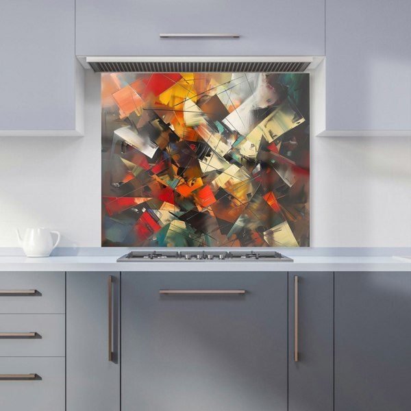 Warren Reed - Designer Dynamic Chaos: Energy Unleashed Kitchen Splashback