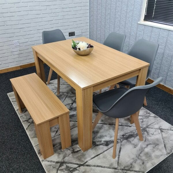Kosy Koala Dining Table Set with 4 Chairs Dining Room and Kitchen table set of 4, and Benches