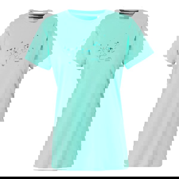Regatta Womens/Ladies Fingal IX Tree T-Shirt - Aruba Blue