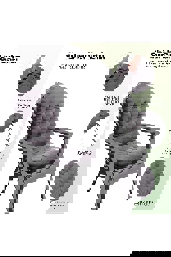 Living and Home 110 X 48cm Outdoor Waterproof Tufted Swing Seat Cushion Garden Chair Cushion