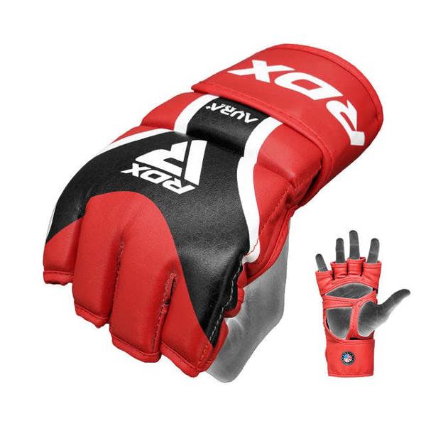 RDX Sports GRAPPLING GLOVES AURA PLUS T-17 RED/BLACK