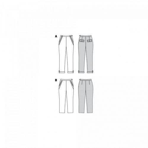 Burda Sewing Pattern 6242 Trousers For Women, Sizes 8-18 - Easy