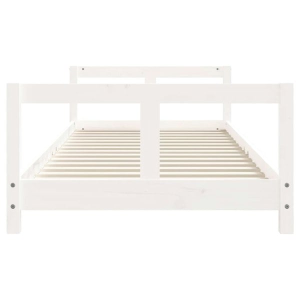 Berkfield Kids Bed Frame White 80x200 cm Solid Wood Pine
