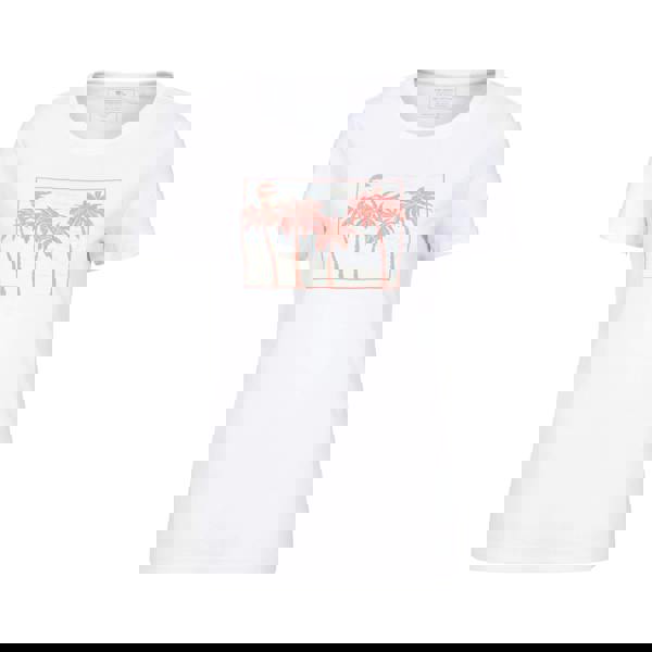 Mountain Warehouse Womens/Ladies Postcard Palm Organic T-Shirt - White - 