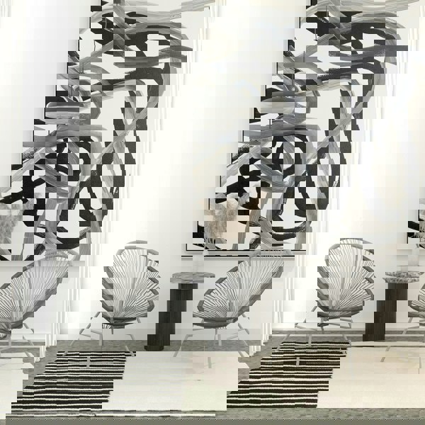 Dorel Home Avo XL Lounge Chairs 2 pack in black