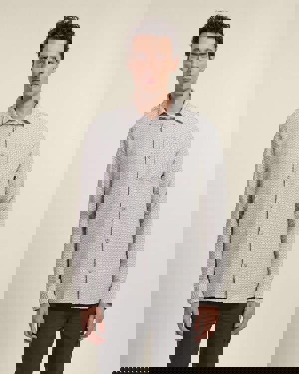 Larsson & Co Grey Textured Overshirt