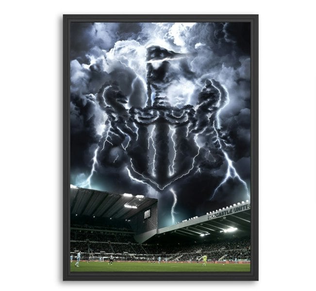 NotNiceThings Newcastle United Magic Poster - Augmented Reality Art