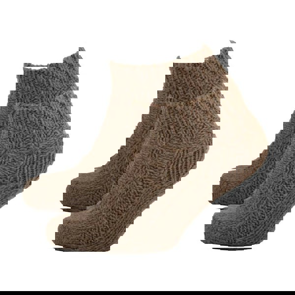 Aran Cable Chunky Ankle Socks Step into Comfort & Style with Aran Cable Chunky Ankle Socks