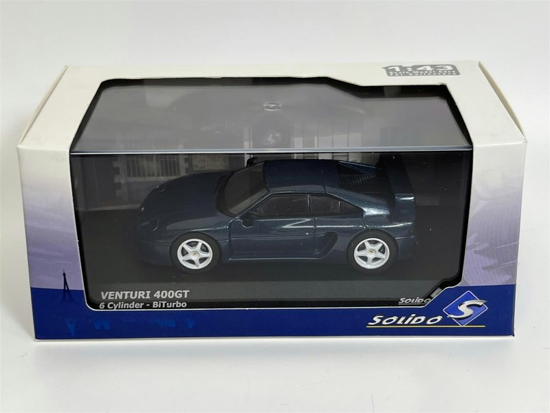 Solido Venturi 400GT 6 Cylinder BiTurbo Blue 1:43 Scale 4313401