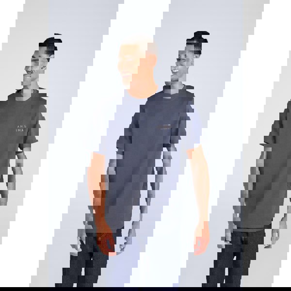 Animal Mens Chase Organic Summer T-Shirt - Dark Grey