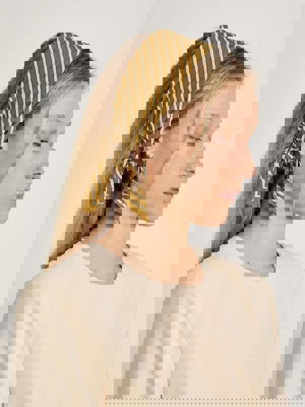 GWD Square Silk Scarves, Blue and Olive