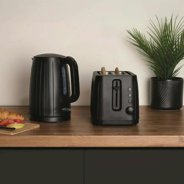Hamilton Beach Stealth Kettle, Toaster & 20L Stainless Steel Cavity Microwave Set - Black - Hamilton Beach UK