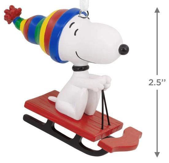 Peanuts/Snoopy - Snoopy on Sled Christmas Tree Ornament (Charles M Schulz)