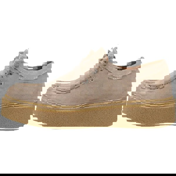 Hush Puppies Bridie Suede Leather Women's Taupe Moccasins Shoes