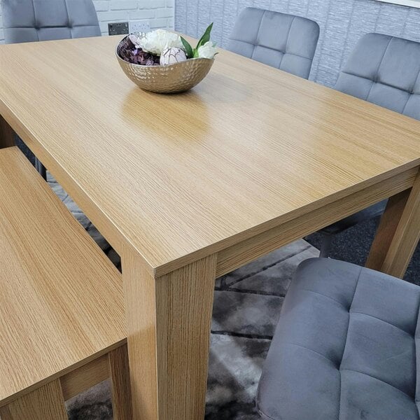 Kosy Koala Dining Table Set with 4 Chairs Dining Room and Kitchen table set of 4, and Bench