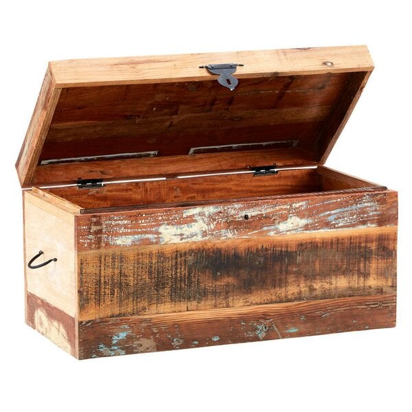 Wyld Haus Seattle Reclaimed Wood Trunk Box with Lid