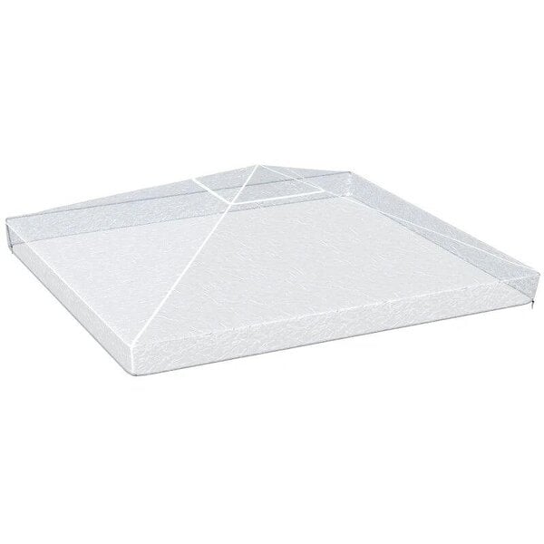 3 x 3 (m) Gazebo Protective Cover, Waterproof Transparent Gazebo Replacement Canopy Cover Top for Canopy and Tent